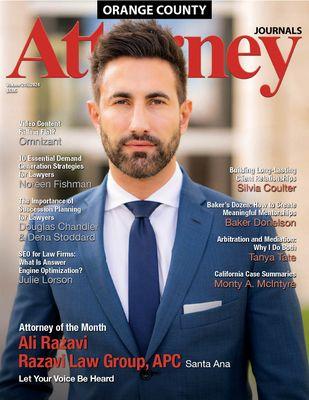 Ali Razavi, Esq. featured in Attorney Journals Magazine