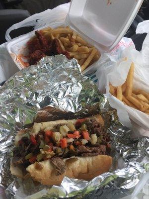 Italian beef with mild peppers.