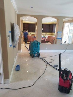 Polishing Marble Floor