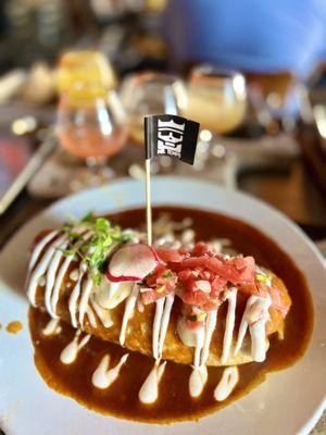 Short rib wet burrito