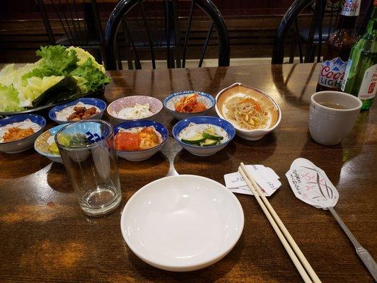 Fantastic banchan spread