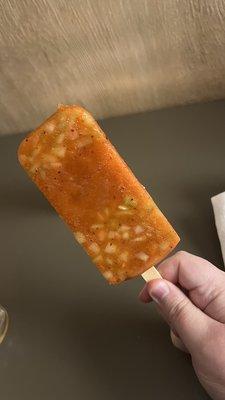 Regular Paletas Cucumber Chili (opted for no toppings), was excellent