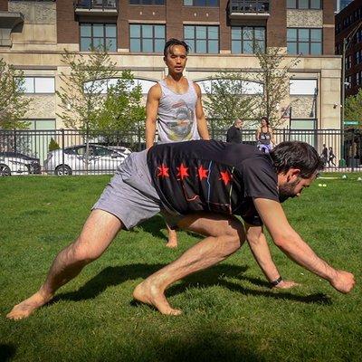 River North Chicago Outdoor workout movement training Chicago Movement Gym