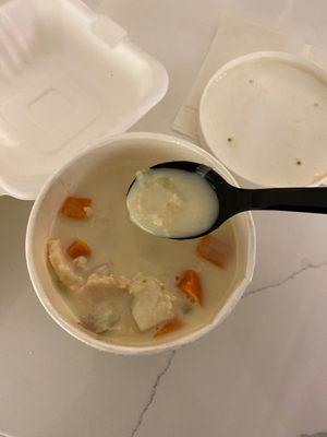 Chicken pot pie aka milk soup