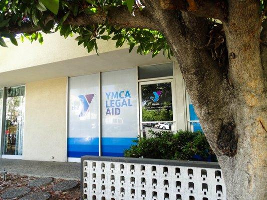 The Legal Aid Clinic is adjacent to the Redlands YMCA