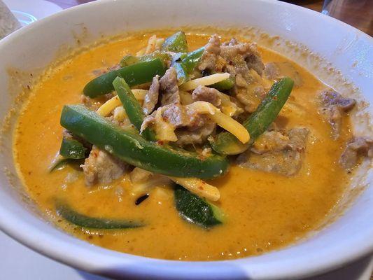 Gang Dang (red curry) with pork.