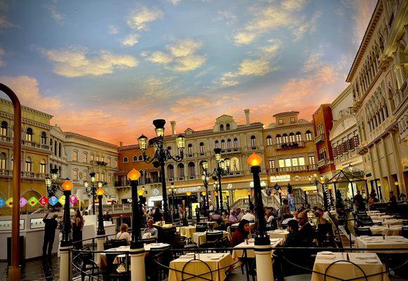 My view while eating at Brera in the beautiful Venetian Grand Canal Shoppes.