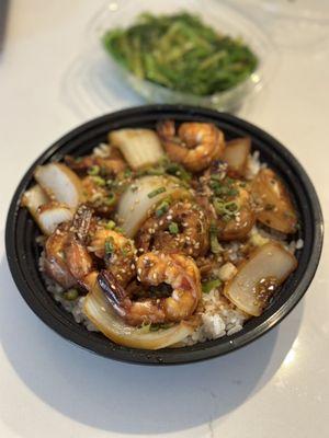 Shrimp Teriyaki Don