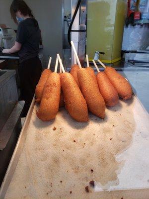 Hot dog on a stick