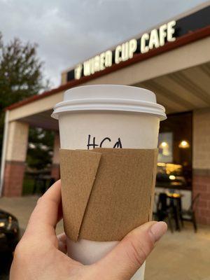 Honey cinnamon oat latte