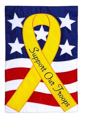 Support our Troops Garden Flag