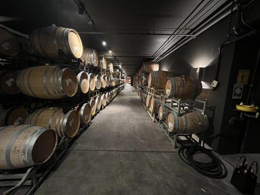 The barrel room