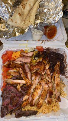 C10. Grilled Chicken and Steak Combo Plate