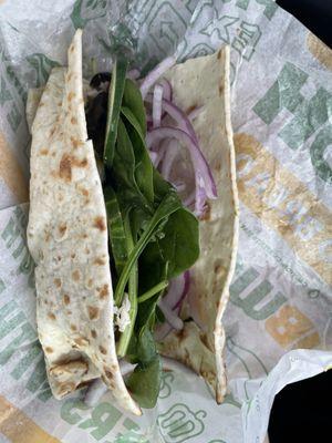 Rotisserie chicken flatbread