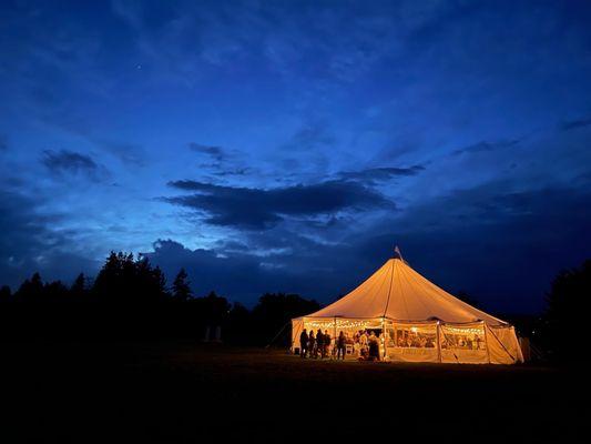 Sailcloth tent