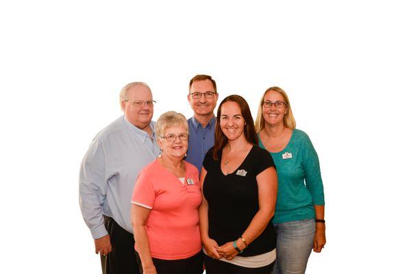 Clockwise from upper left. Paul, Greg, Diane, Christina and Leslie.