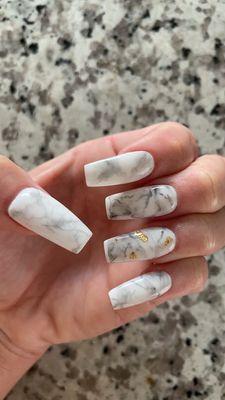 Marble nails by Jenny!