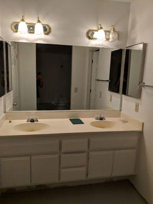 Finished sink area.