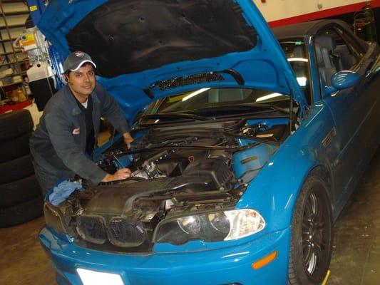 Service on a Deutsch BMW M3 E46 German automotive repairs www.GeorgetownAuto.US