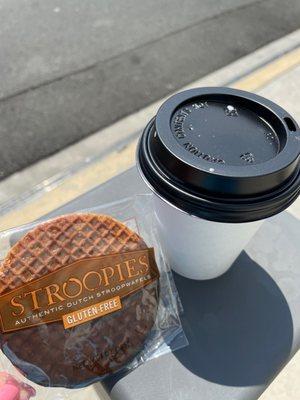 Stroopies!!! And of course flat white with almond milk