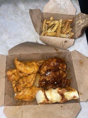 Jerk and honey hot tenders