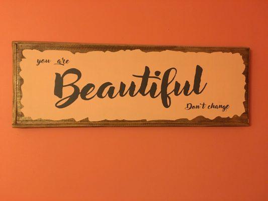 Cute inspirational decor!