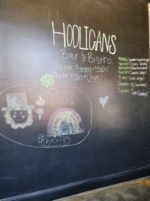 Chalk board inside