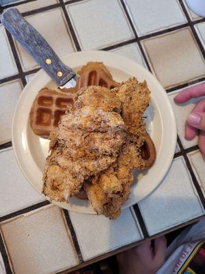 Chicken ans waffles