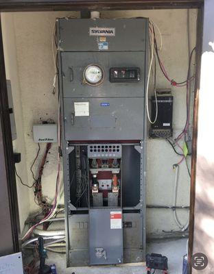 Electrical panel service/brake replacement