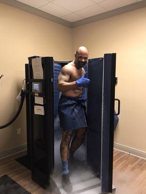 Athletes like Mike use Cryo for their recovery routine after intense workouts.