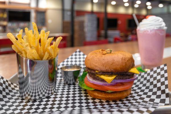 Specialized Hamburger Options with Fries