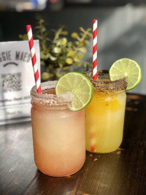 Frozen Margaritas! Choose from Classic, Mango, Strawberry, Cactus Pear, Passion Fruit