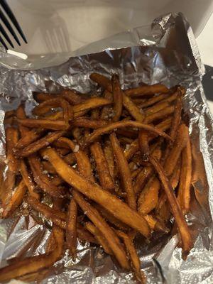 Sweet potato fries, was so yummy.