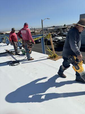 CLEAN NEW TPO ROOF SYSTEM