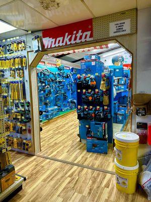 Probably the largest selection of Makita Tools I've ever seen in one place...