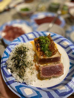 Made DIY seared ahi