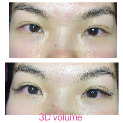 3D volume Lashes extensions