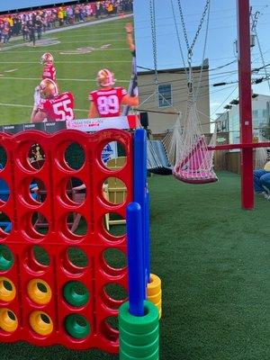 Big connect 4 and a TV that's at least 20'!!