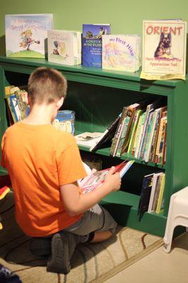 Even 13 yo boys can still love picture books ;)