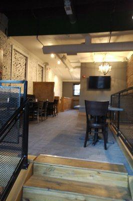 The upstairs area available for private partIes