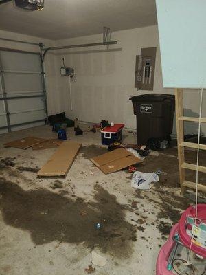 Garage left in disarray by tenants found by SPM Fort Worth