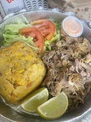 Mofongo con pernil