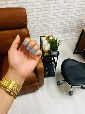 Dazzle dry mani and salon background/ decor