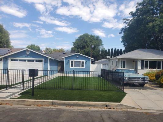 front yard iron fence