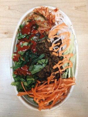 Bulgogi bibimbap ($13)