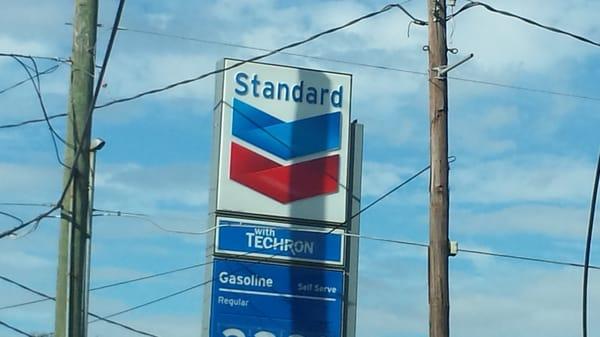 It looks like a Chevron, sounds like a Chevron but it's a Standard.