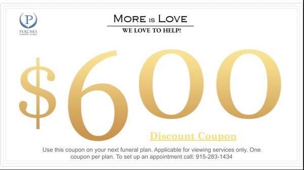 You can use this coupon, just mention it to me. Give it to someone you know may benefit from it.