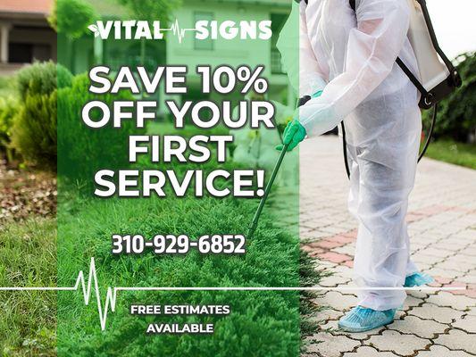 Get 10% OFF Your 1st Service With Us!