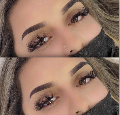 Full set of ombré brows