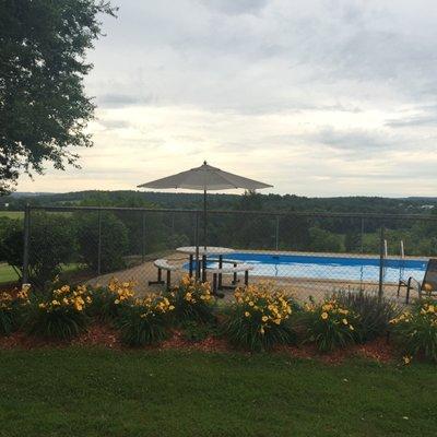 Pool overlooking Crooked Creek